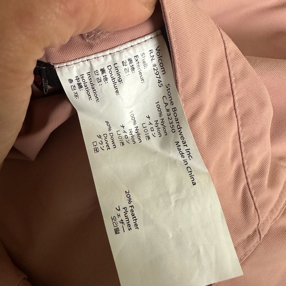 Volcom Thermonite Reversible Vest Snow Jacket Grey/pink Small - Picture 5 of 5